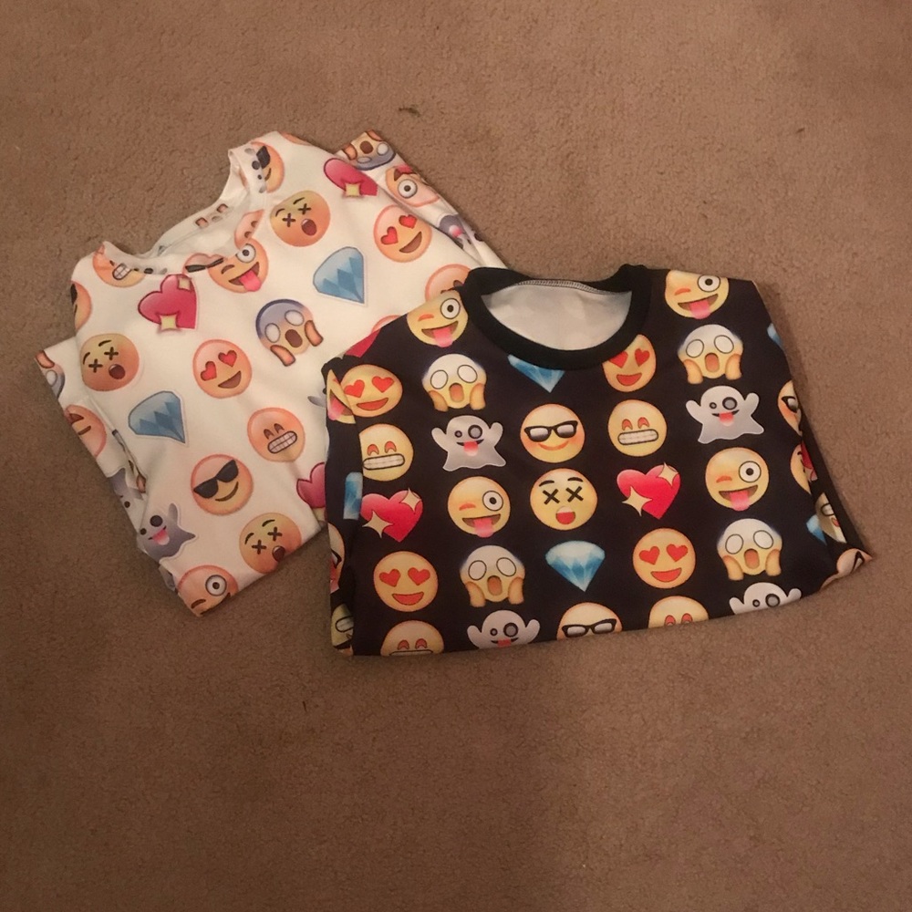Emoji long sleeve shirts